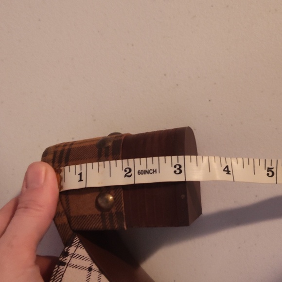 SEE by CHLOE | Marta | Suede Leather Calf Plaid Heeled Sandal Size 7 - Picture 11 of 12